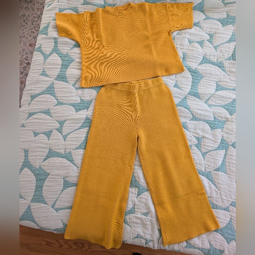 Babaa no 35 trousers and top set Alphonso Mango